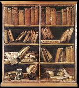 CRESPI, Giuseppe Maria Bookshelves dfg oil